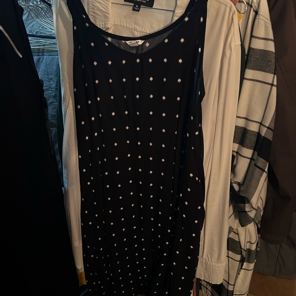 Sonoma Black and White Mini Dress